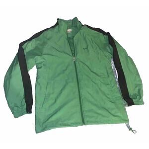 Vintage Nike Jacket Men Size Large Full Zip Green Tag Windbreaker Casual‎
